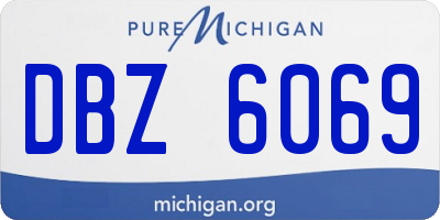 MI license plate DBZ6069