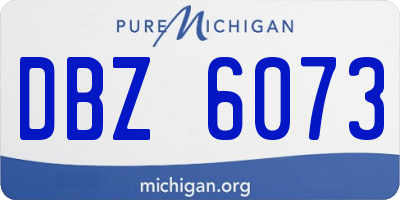 MI license plate DBZ6073