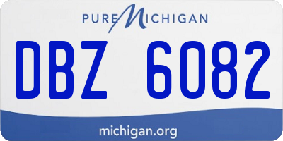 MI license plate DBZ6082