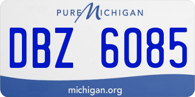 MI license plate DBZ6085