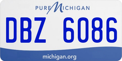 MI license plate DBZ6086