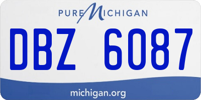 MI license plate DBZ6087