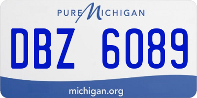 MI license plate DBZ6089