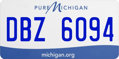 MI license plate DBZ6094