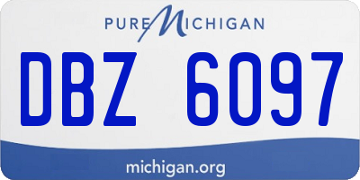 MI license plate DBZ6097