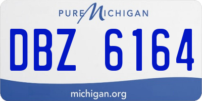 MI license plate DBZ6164