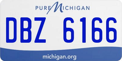 MI license plate DBZ6166