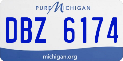 MI license plate DBZ6174