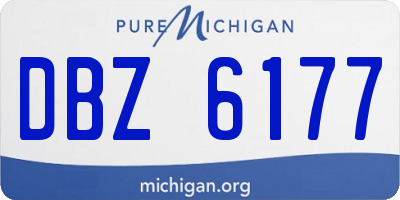 MI license plate DBZ6177
