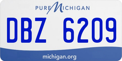 MI license plate DBZ6209