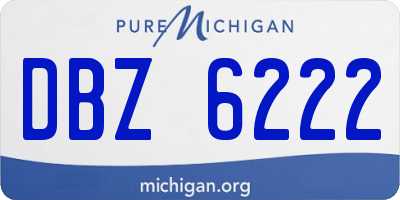 MI license plate DBZ6222