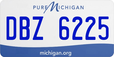 MI license plate DBZ6225