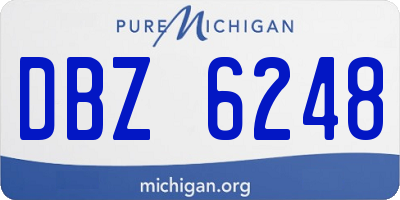 MI license plate DBZ6248