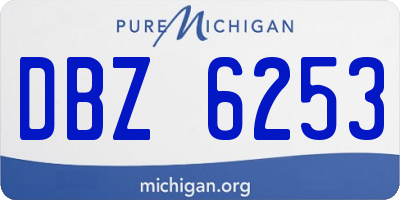 MI license plate DBZ6253