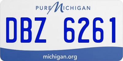 MI license plate DBZ6261