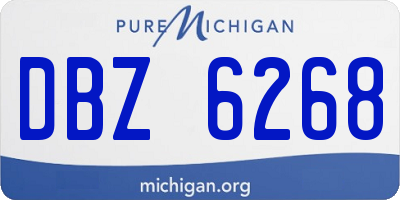 MI license plate DBZ6268