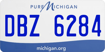 MI license plate DBZ6284