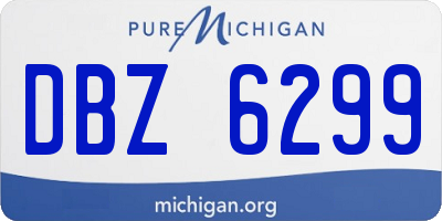 MI license plate DBZ6299