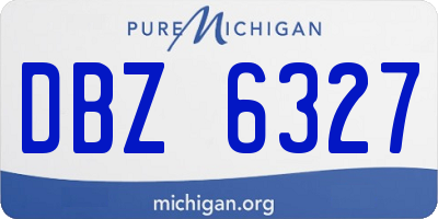 MI license plate DBZ6327