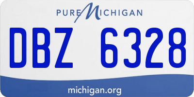 MI license plate DBZ6328