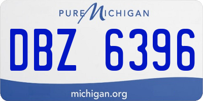 MI license plate DBZ6396