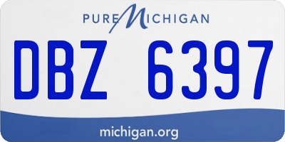 MI license plate DBZ6397