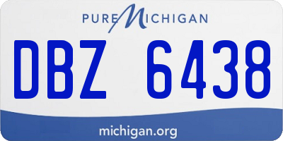 MI license plate DBZ6438