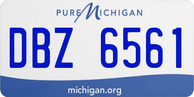 MI license plate DBZ6561