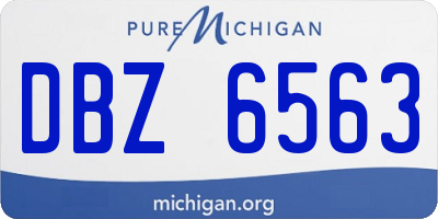 MI license plate DBZ6563