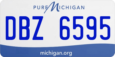 MI license plate DBZ6595