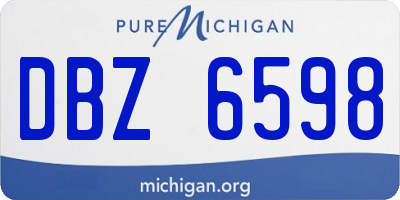 MI license plate DBZ6598