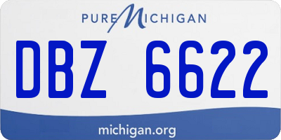 MI license plate DBZ6622