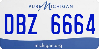 MI license plate DBZ6664