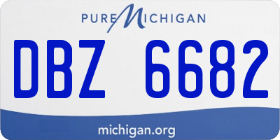 MI license plate DBZ6682