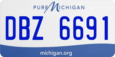 MI license plate DBZ6691