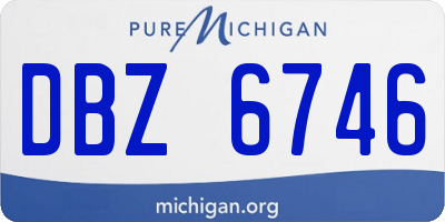 MI license plate DBZ6746