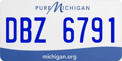 MI license plate DBZ6791