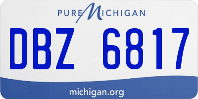 MI license plate DBZ6817