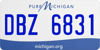MI license plate DBZ6831