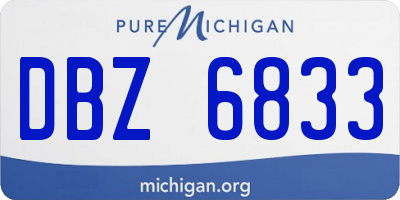 MI license plate DBZ6833