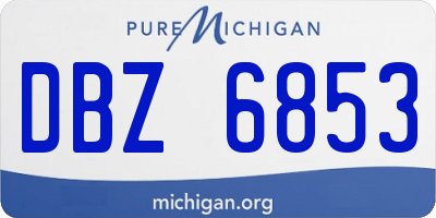 MI license plate DBZ6853