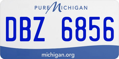 MI license plate DBZ6856