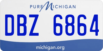 MI license plate DBZ6864