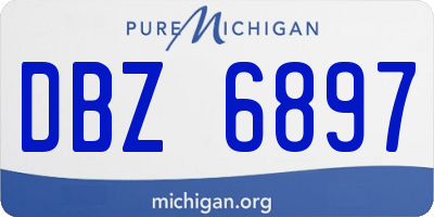 MI license plate DBZ6897