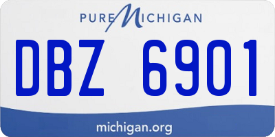 MI license plate DBZ6901