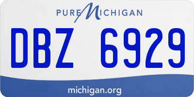 MI license plate DBZ6929