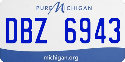 MI license plate DBZ6943