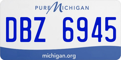 MI license plate DBZ6945