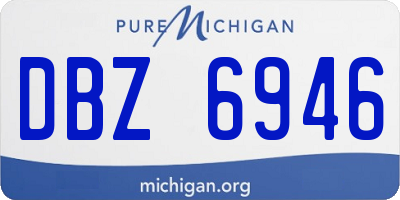 MI license plate DBZ6946