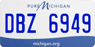 MI license plate DBZ6949